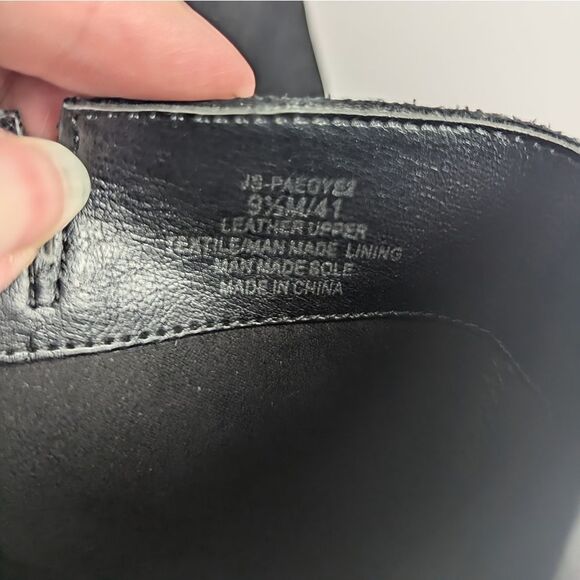 Jessica Simpson Paegye Black Suede Fringe Pointed Toe Ankle Boots Women's 9.5 - Picture 8 of 9